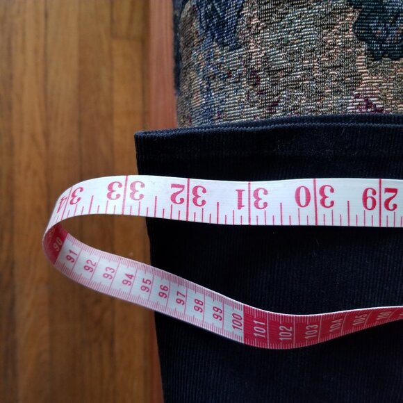 Vintage 80s, handmade, 100% cotton, flared, maxi dress/robe needlecord, M, S - Picture 7 of 7